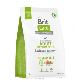 Brit care 中型成犬雞肉昆蟲蛋白配方 3KG